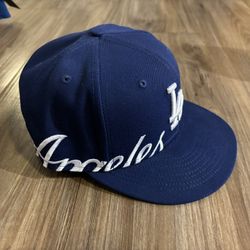 Los Angeles Dodgers New Era Fitted Hat Size 7 1/2 