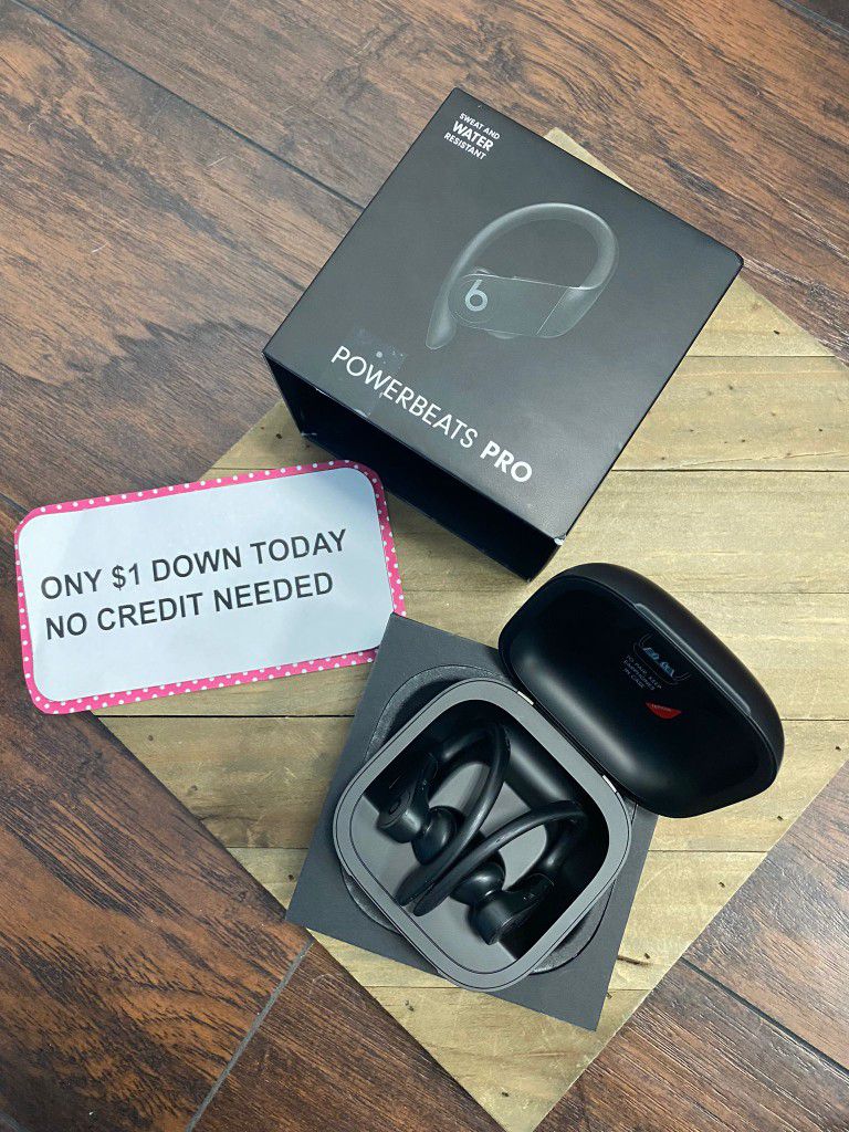 Powerbeats Pro Bluetooth Earbuds Open Box - PAY $1 To Take It Home - Pay the rest later