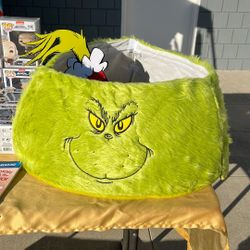 Grinch Fuzzy Collar Christmas Three Decor