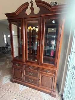 China cabinet cherry wood