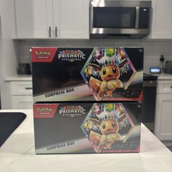 Pokémon TCG Scarlet and Violet Prismatic Evolutions Surprise Boxes - Lot of 2