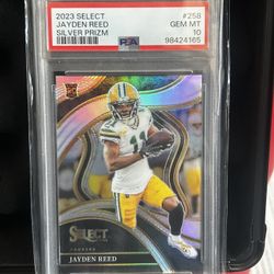 Jayden Reed [Silver Prizm] #(contact info removed) Panini Select (PSA10)