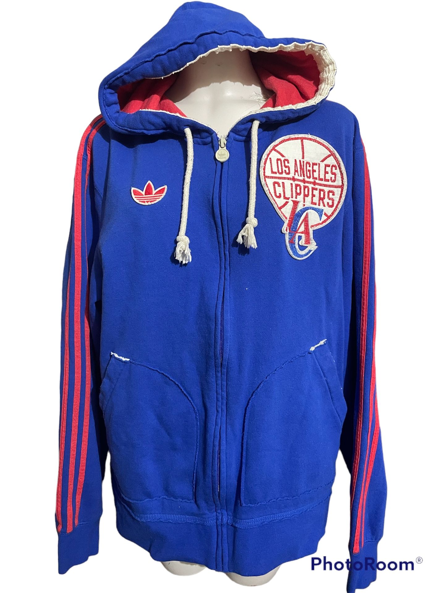 Los Angeles Clippers Adidas Hooded Jacket Size Large beautiful condition