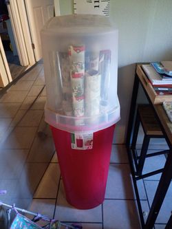 Wrapping paper bin