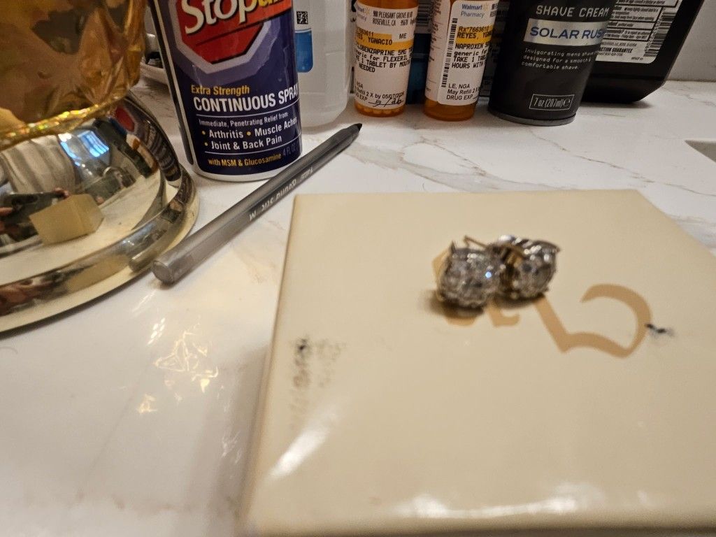 Mens Silver Earrings