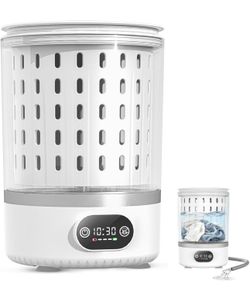 3l Portable Mini Washing Machine - 3-in-1 Washer & Spin Dryer for Baby Clothes, Underwear, Socks - Compact Drain Washer for Apartments, Rvs, Camping, 