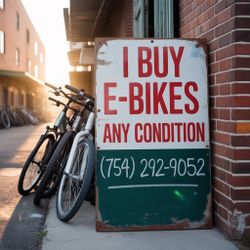 Any Conditions. E-bikes Only 