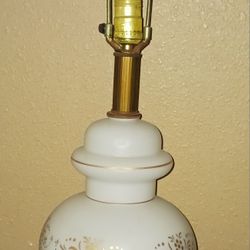 Vintage Hand Blown Bavarian Brist Lamp-Made In WEST GERMANY 