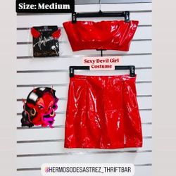 Sexy 2 Piece Women’s  Devil  Costume 