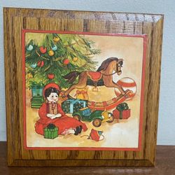 Vintage Wooden Christmas Wall Art