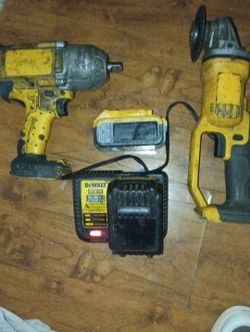 Axel Grinder, Impact wrench, 2 batteries/ Charger