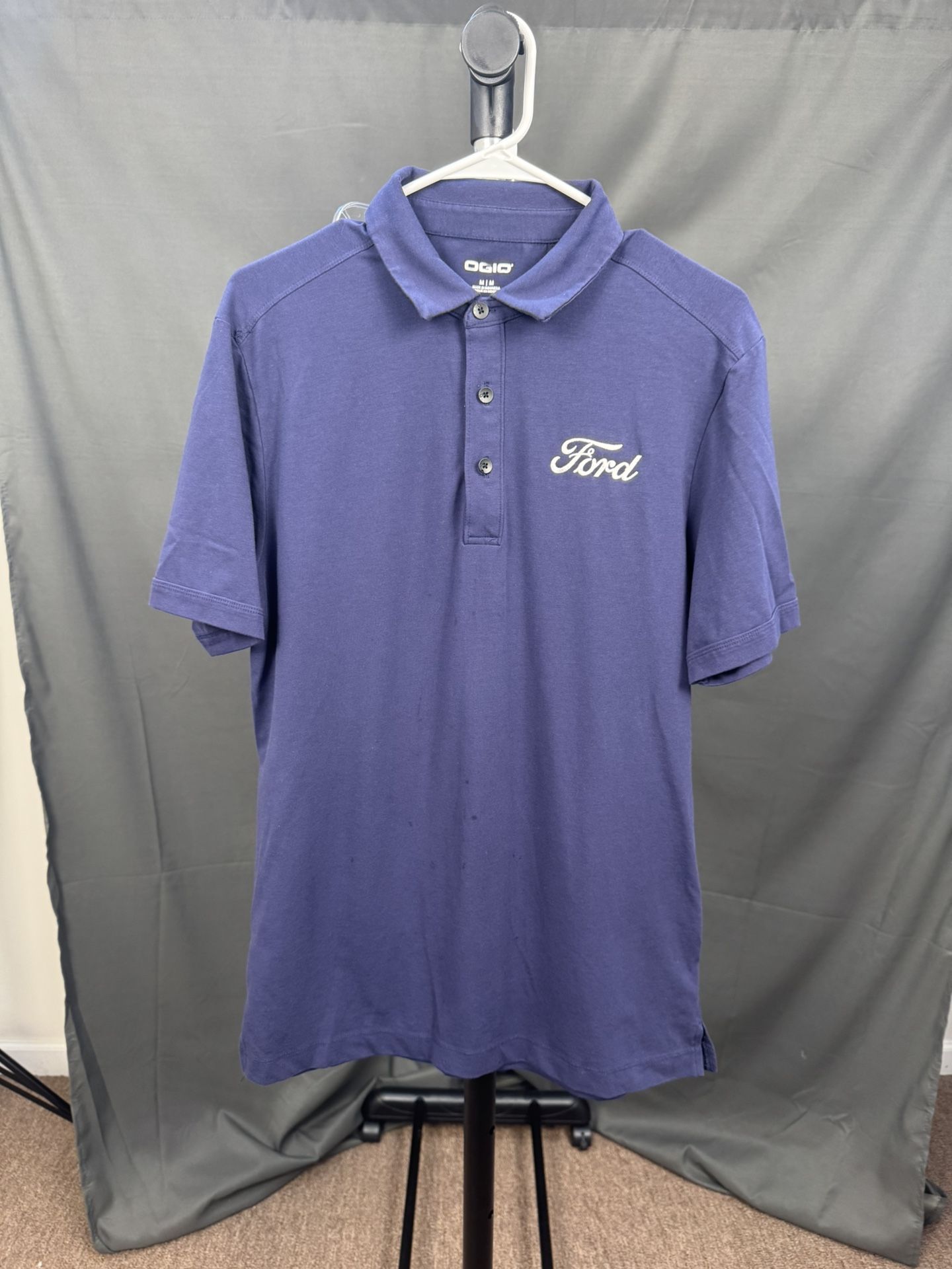 Ford Logo Polo Shirt – Men’s Medium – Navy