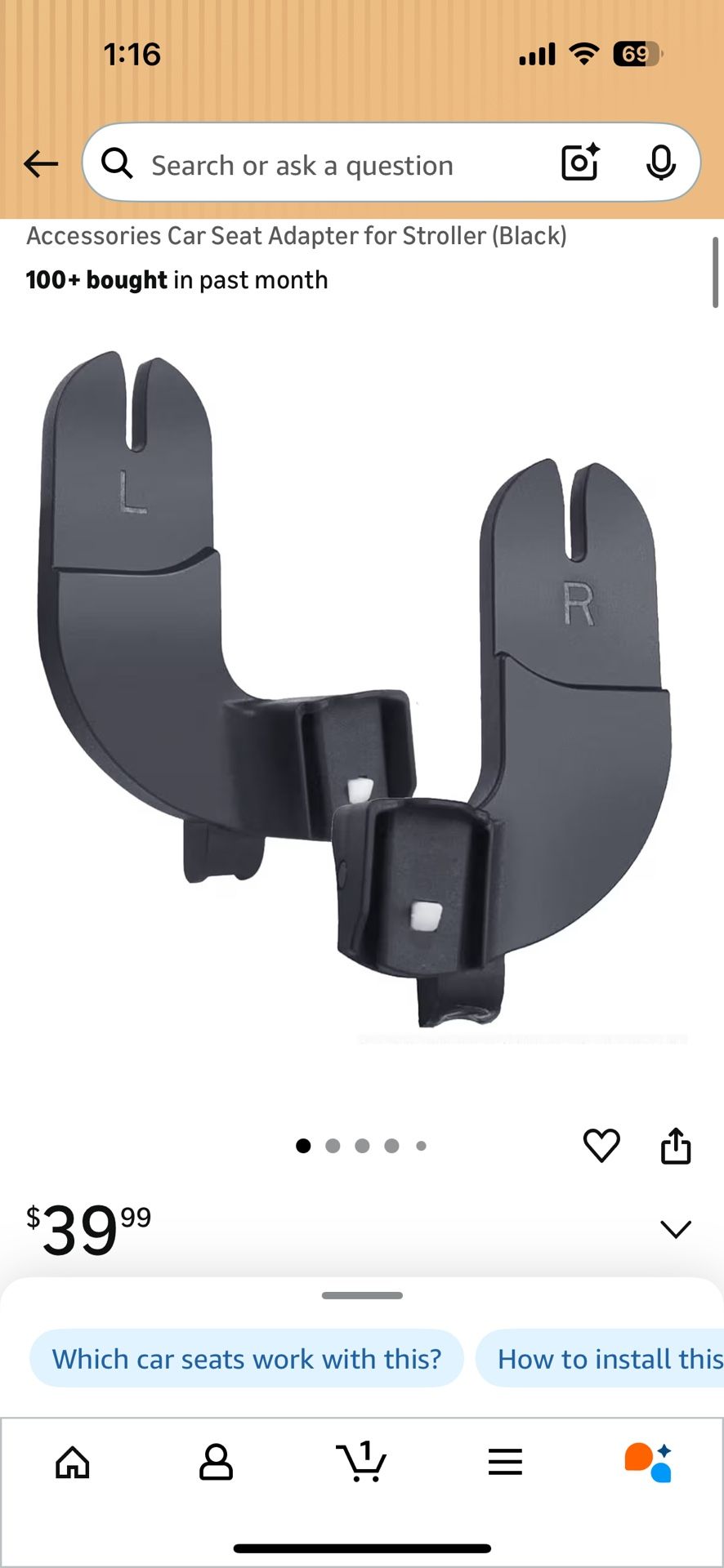 Graco Car Seat Adapter Baby Jogger