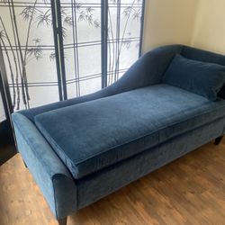 Dark Blue Chaise Lounge 