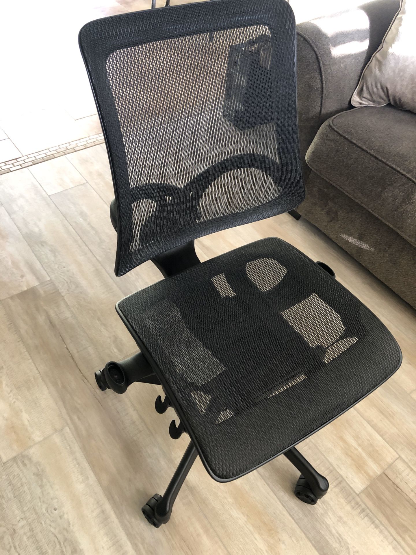 WorkPro black mesh mid-back office chair