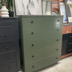 Beautiful tall green large dresser