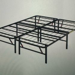 King Size Bed Frame - Black Sturdy Steel