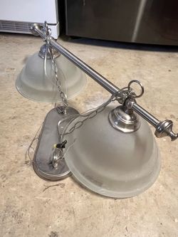 Brushed Nickel 2-Light Island Pendant Light