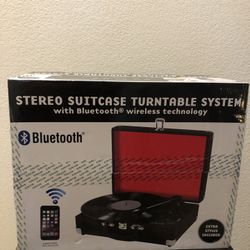 Bluetooth Stereo Suitcase Turnable System