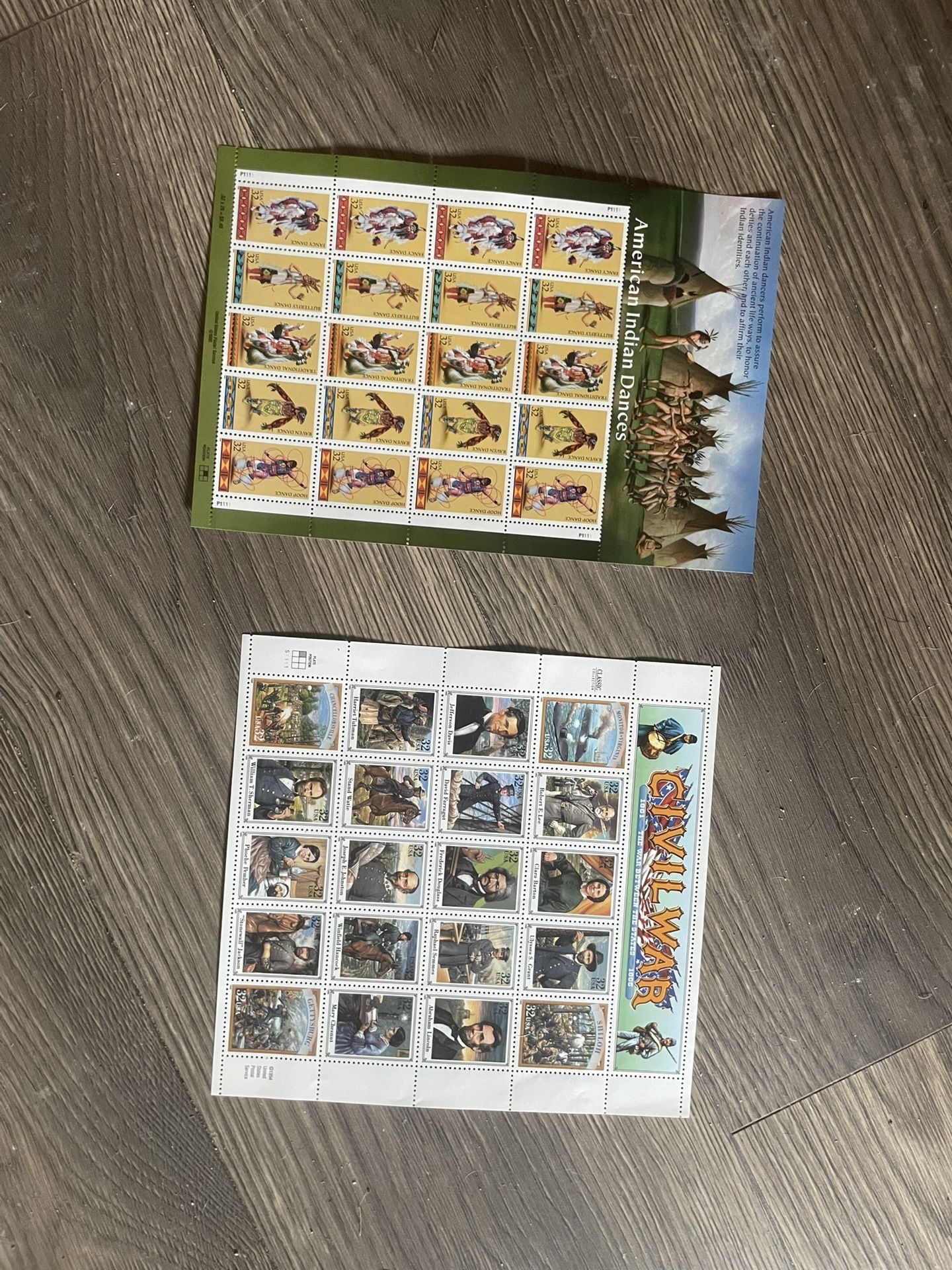 Vintage Civil War Stamps 