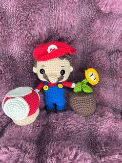 Crochet Mario set