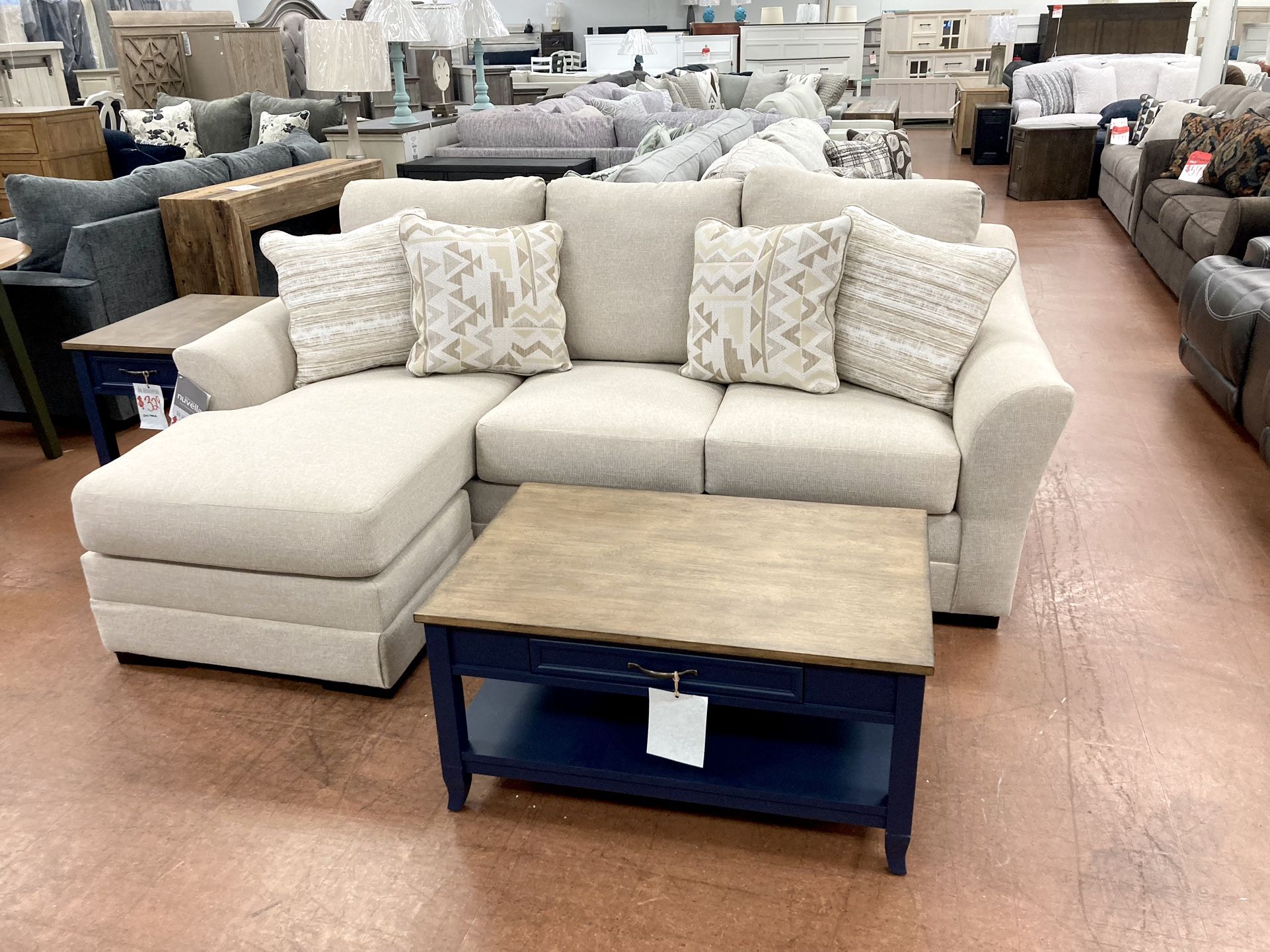 New 91” Chaise Sofa — Performance Fabric