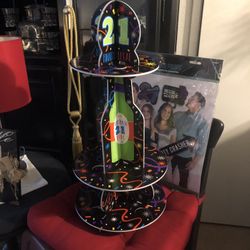 21st Birthday Party Decorations-Jumbo Photo Props & Shot Glass Holder Stand