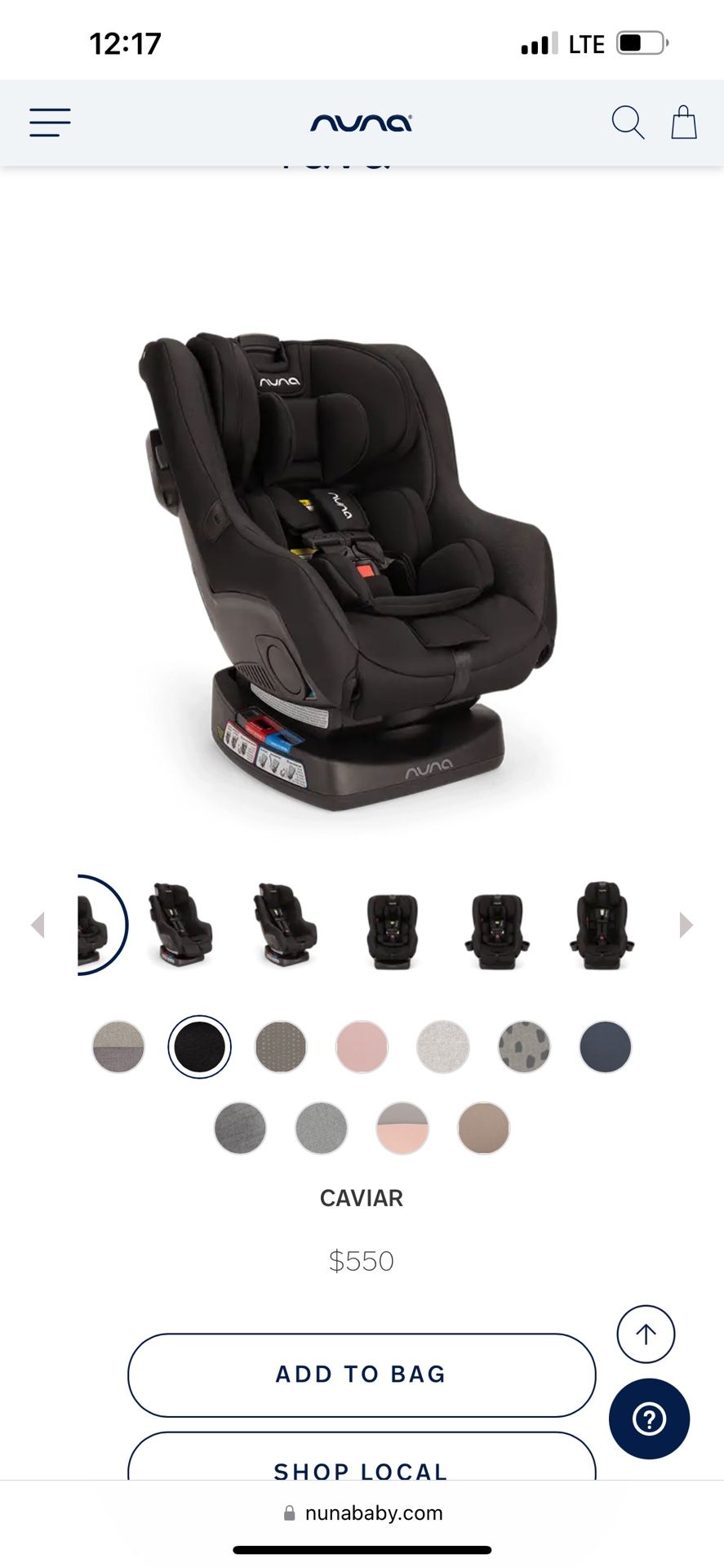 New nuna car seat!