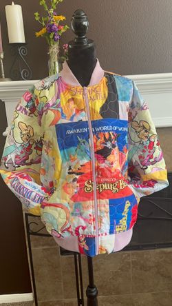 Rare•2025 Disney Parks Quilted Classic Tales Jacket. Cinderella •Sleeping Beauty • Sz. XL.