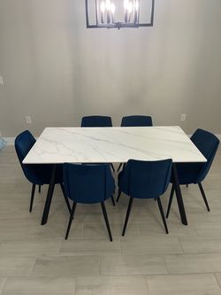Dining Table Set with 6 Chairs