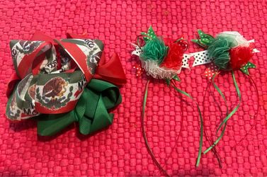 Mexican girls' hair bows 2 pairs🇲🇽🎀🎀