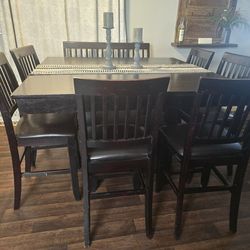 Solid wood Large Counter Height Dining Set At Greenway And Grand