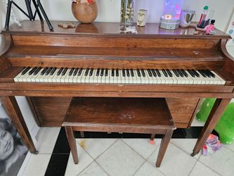 Piano and bench