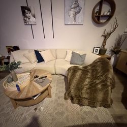 West Elm Curved Sofa