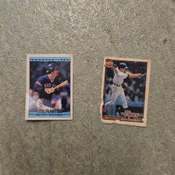Vintage Donruss & Topps 40 Mini Cracker Jack Baseball Cards x 2