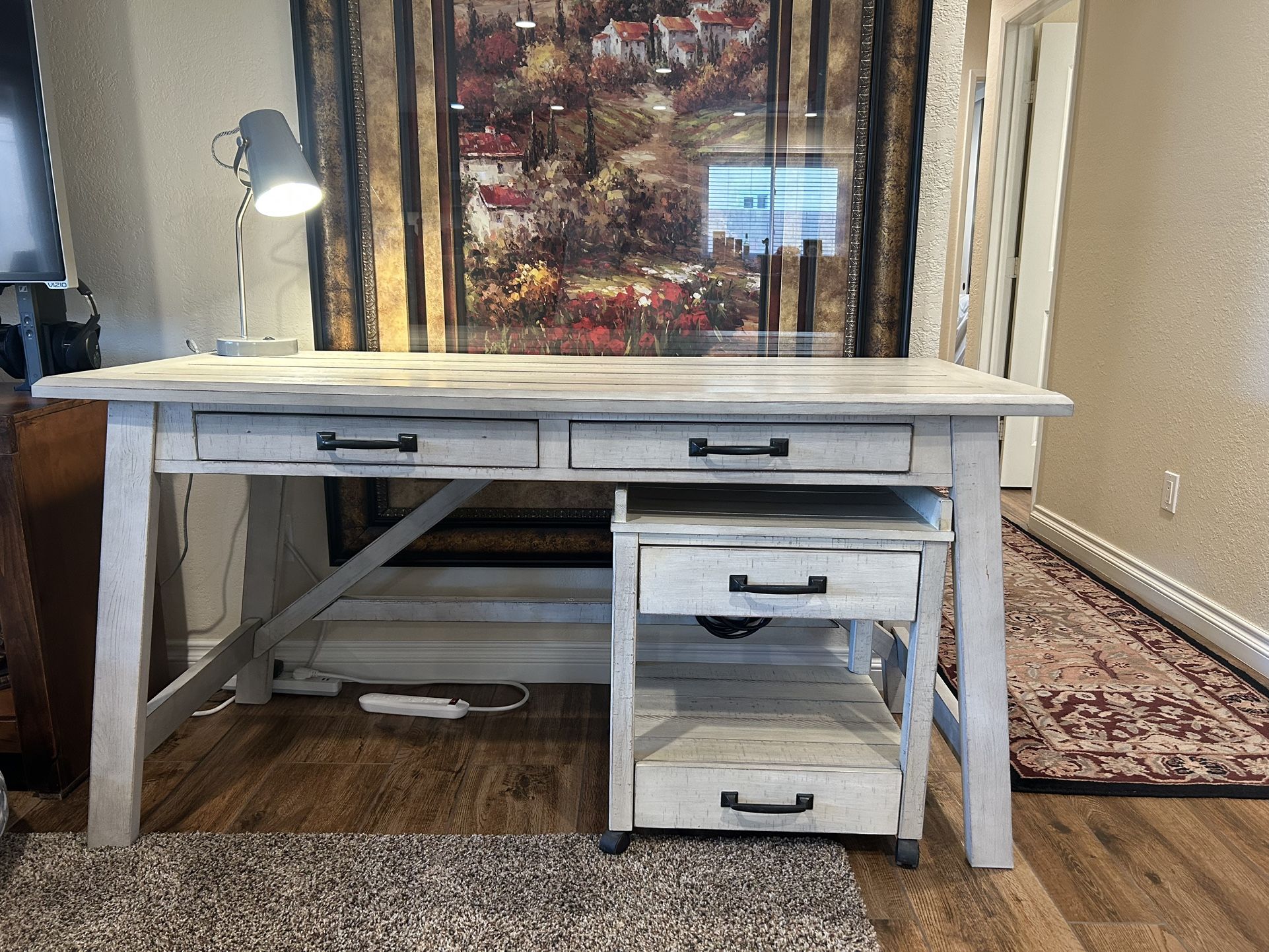 Computer Desk W/matching Printer Table 