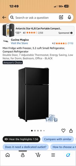 NEW mini refrigerator / freezer