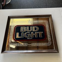 Vintage Bud Light Beer Sign
