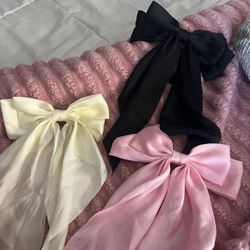 3pc Hair Bows Clips 