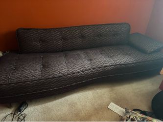Mid-century modern clicker, couch and chair you didn’t pay anything for this because because I bought it I bought it in 2001 and we weren’t doing that