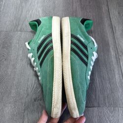 adidas gazelle silver green womens Used Adidas Samba OG Shoes Youth Size 4.5
