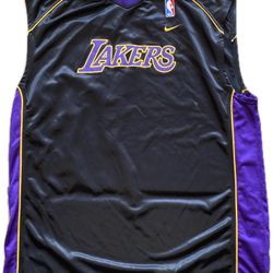 Los Angeles Lakers Jersey Nike Sleeveless Sewn Practice Purple Mens XL Kobe Shaq