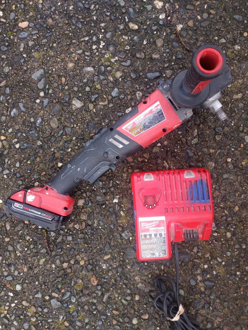 Milwaukee M18 Buffer Polisher. 2738 Good Condition. with Charger 2.0 Battery.   Other Tools. For Pick Up Fremont. No Low Ball Offers. No Trades 
