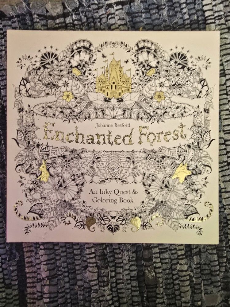 Enchanted Forest Adult Coloring Book & Gel Pens