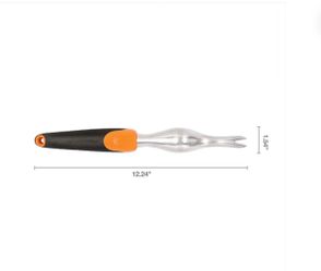 Fiskars Ergo Garden Hand Weeder Tool, Heavy Duty for Removing Weeds & Roots