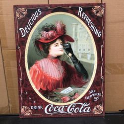 Old metal Tin sign in good condition👍🏻16”x13”