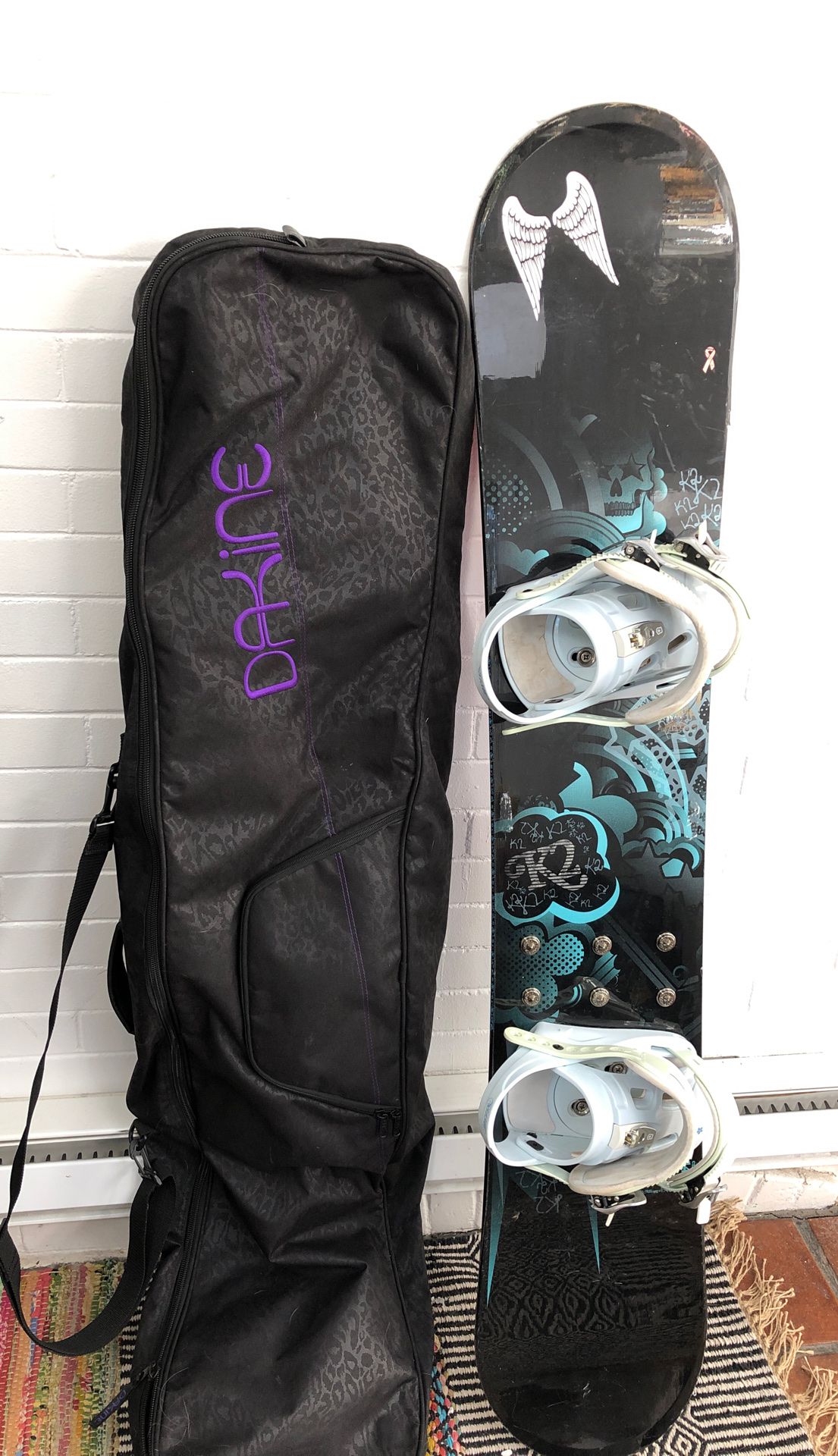 147 cm K2 Snowboard & Dakine Snowboard bag
