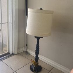 Lamp With Round Shade 