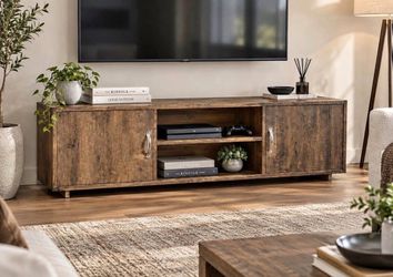 70’ Reclaimed Oak TV Stand