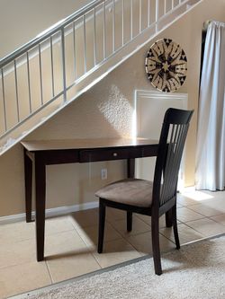 Desk and chair